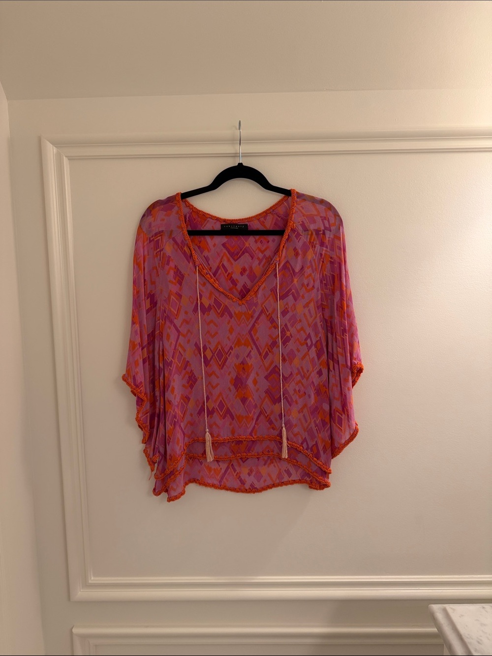 Sanctuary Patterned peasant boho blouse